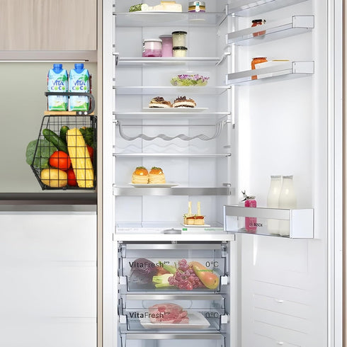 Counter, Ofiray-home Magnetic Shelf for Fridge with Wood Lid, Fruit Potato and Onion Storage Bins, Pantry Organizers