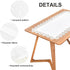 24 48 Inch Wolkemer Small Rectangle Tablecloth Elegant White Lace Jacquard Side Coffee Table Tablecloth Dining Table