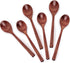 6pcs 9in Wooden Spoons Set, Long Handle Wooden Utensils for Cooking, Tasting, Serving, Stirring and Mixing
