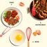 MIBOTE 17 Pcs Silicone Cooking Utensils Set - 446°F Heat Resistant Kitchen Gadgets with Holder, Red