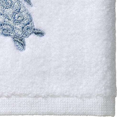 Avanti Linens Fingertip Towel, Soft & Absorbent Cotton Towel (Caicos Collection), Optic White, 18.00" x 11.00"