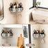 Structoline Caddy(1-Pack No-Drilling Corner Suction Cup Shower Gray),Rust-Proof and Durable Bathroom Organizer