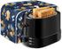 Toaster Cover 4 Slice, Rooster Chicken Pattern Kitchen Decor, Protective Cover for Bread Maker, Machine Washable