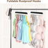 Bra Hanger for Closet, Tank Top Hanger with 20 Hooks Capacity, Foldable Wood Organizer for Dorm & Apartment