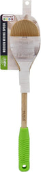 The Kosher Cook Parve Green Deluxe Wooden Spoon – Heavy Duty Strong Wood with Ergonomic Handle for Cooking and Baking