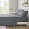 Intelligent Design Microfiber Bed Sheet Set, Wrinkle Resistant, Soft Sheets with 12" Pocket, Queen, Charcoal, 4 Piece