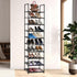UrMsun 10-Tier Closet Shoe Rack,Space Saving Shoe Storage Tall Shoe Rack Organiser Shelf Non-Woven Fabric Shoe Tower