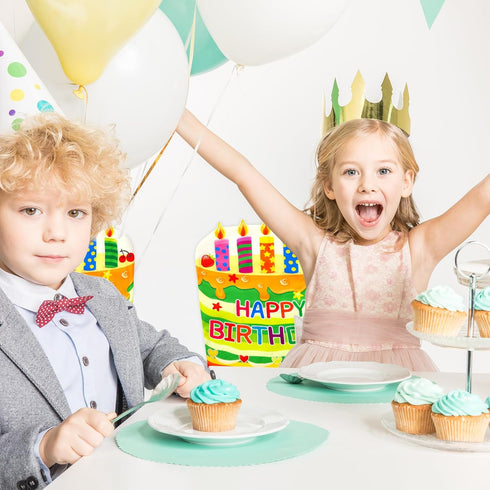 Fancy Land 2 PCS Birthday Chair Cover for Classroom, Happy Birthday Seat Cover for Kids Party Decorations