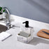 zccz Soap Dispenser with Sponge Holder, Marble Look Liquid Hand and Dish Soap Dispenser Pump Bottle for Kitchen Sink