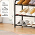 kiplant Closet, 3-Tier Closet Shoe Rack for Expandable Shoe Rack Metal Organizer, Heavy Duty Black Shoe Storage Shelf