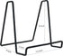 Tetra-Teknica (4 Pack) DS03-B 6" Square Wire Display Stand for Plate, Artwork, Picture Frame, Plaque and More (Black)
