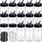 Mimorou 30 Pack 10.1 oz Plastic Spice Jars with Shaker Lids Clear
