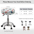 gearider 2 Bar Stool Chair Cover, Red & Blue Floral Printed Super Comfy & Washable Round Stool Bench Cushion Slipcover