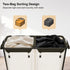 280L 2-Compartment Commercial STO STO Rolling Industrial Laundry Hamper with Wheels, Extra Large Laundry Sorter, Heavy