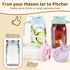 AoeJarry 4 Pack Wide Mouth Mason Jar Lids with Leak-Proof Seal, Mason Jar Pour Spout Lid with Flip Cap and Handle