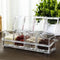 Clear Seasoning Box, 4 Spice Jars with Lids and 4 Pcs Spoons, 1 Pcs Tray for Salt, Sugar, Cardamon, Cinnamon