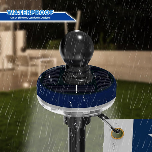 5-10 1" (1PC, LED Solar Light for Flag Pole, Waterproof Outdoor Lighting for FT Flagpoles, Fits Diameter Poles, Dusk
