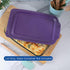 Replacement Lid Cover for Pyrex 3 QT Glass Baking Dish, Casserole Container 233-PC (Purple)