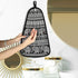 visesunny Bohemian Style Elephant Black Kitchen Dish Towel with Hanging Loop Absorbent Hand Towel for Bathroom Cleaning