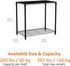 2-Shelf 13.3" 23.2" 22.2" Amazon Basics Stackable Storage, D x W x H, Black