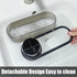 Black Toothbrush Holder for Bathroom, Detachable Tray for Electric Toothbrush, Countertop Organizer for Vanity Sink