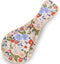 Ceramic Spoon Rest for Stove Top, Large Floral Spoon Holder for Kitchen Counter, Modern Farmhouse Decor