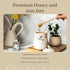 Charming Ceramic Honey Bee Jar with Wooden Dipper - Ideal for Farmhouse Decor
