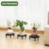 bozopion 3 Pack 10.23 Inch Outdoor,240 LBS 5-12 Inch Metal Plant Stands Capacity,Single Plant Stand Indoor