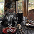 Halloween Tablecloth - Gothic Black Lace Spider Web Table Cover for Masquerade, Dinner Party, 53x68 Inches