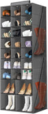 Hanging Shoe Organizer for Closet, Closet Hanging Shoe Storage Rack Holder Shelves,Collapsible