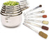 Simply Gourmet Measuring Cups and Spoons Set of 12, 304 Premium Stainless Steel, Stackable Cups Long Handle Spoons for