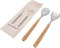 Creative Co-Op Stainless Steel Rattan Wrapped Handles, Set of 2 Styles Salad Servers, Natural