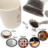Honbay 4PCS Stainless Steel Short Handle Spoon Set for Salt, Condiments, Dessert, Tea, Coffee (Silver)