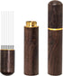 Espresso Coffee Stirrer with 8 Needles, 0.4mm Distribution Tools with Natural Wood Handle