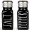 Black Salt and Pepper Shakers Set by Brighter Barns - Cute Black Kitchen Decor, Gothic or Halloween Style, Farmhouse
