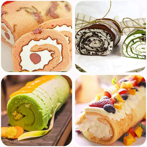 2 pcs Silicone Nonstick Swiss Roll Cake Mat Pad Baking Tool Pastry Tools Rug Mat Mould