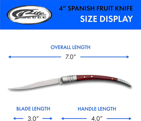 Rite Edge Szco Supplies 4-Inch Spanish Knife for Fruit