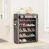 5 Closet, Mavivegue Shoe Rack with Cover, Tier Shoe Organizer for Entryway, Shoe Storage for Front Door Entrance