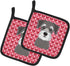 Caroline's Treasures BB5276PTHD Schnauzer Pair of Pot Holders - Kitchen Heat Resistant Sets, 7 1/2 x 7 1/2