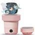 Mini Washing Machine 11L, Portable Washer with 3 Modes for Deep Cleaning Underwear, Baby Clothes, or Socks (Pink)