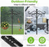 SEGNAYEN 92 Inch 1 Pack Bird Feeder Pole Stand Squirrel Proof, Shepherds Hooks for Outdoor Heavy Duty Feeders Stand