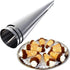 16 Pcs Cream Horn Molds with Cleaning Brush, Stainless Steel Cannoli Forms for Baking, 5-inch Large Size