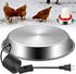 12 Inch Chicken Water Heater Base, 5 Gallons Poultry Drinker Heater Base