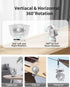 Clip on Fan, Rechargeable Portable Fan with 2000mAh Battery, Stroller Fan with Powerful Clip Design, 3 Wind Speed, 360°