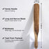 Spurtle for Sourdough Starter - Wooden Kitchen Utensils for Spreading, Cooking, Mixing, NonStick Cookware