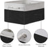 TheWarmHome 1 Pack Storage Bins for Shelves - 13.8x9.7x6.7 inch Organizer Basket for Closet, Laundry, Nursery (White &