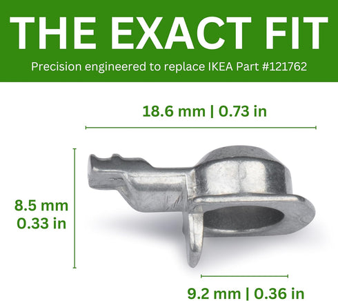 Spare Hardware Parts #121762) (Pack 12) Old Billy Bookshelf Pins (Replacement for IKEA Part