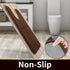 Yimobra Memory Foam Toilet Bath Mat U-Shaped, Soft, Non-Slip, Machine Washable, 24 X 24 Inches, Brown