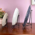 6PCS 3 Size Black Iron Plate Stands for Display 4 6 8 Inch, Decorative Metal Plate Holders for Displaying, Mini Easel Stand, Frame, Book, Card, Plaque, Bowl, Picture Stands for Display