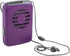 O2COOL Battery Powered Deluxe Necklace Fan for Personal Cooling with Adjustable Lanyard - Purple